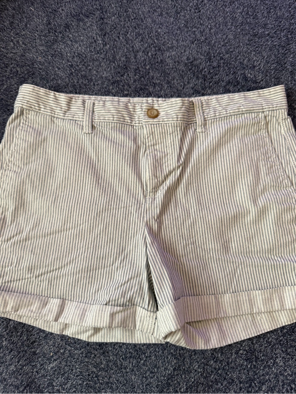 GAP Striped Women's Shorts in White and Blue